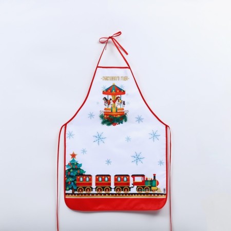 Kitchen apron “Happy Year!”, Polyester, size 50x70 cm-4