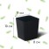 Pot for seedlings, 500 ml, d = 9 cm, h = 10 cm, black, Greengo