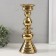 Ceramic Ceramics for 1 candle "Elegant" d = 1.5 cm gold 12x12x31.5 cm
