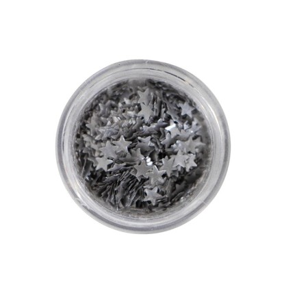 Glitter Figure "Stars", silver-2