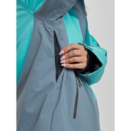 Ski jacket female, size 58, dark green color-5