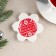Ceramic stand for a tea bag "Cell and comfort", 8 x 9 cm, white color