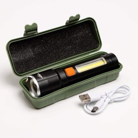 Manual battery “Master K”, 1200 mAh, 30+15 W, 500 lm, P50, Cob, Zoom, Type-C-5