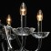Ella chandelier, size 72x216x72 cm, 360W 6xe14 IP 20