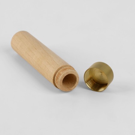 Needle-tube, 8.6 × 1.8 × 8 cm, wood, brown, price for 1 piece-2