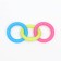Chewing toy "Always together!", TPR, 18.5 cm, blue/pink/yellow