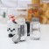 Set for glass spices on the stand "Cook", 3 items: Solonka 80 ml, pipe 80 ml, stand