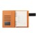 Organizer on the rings, A5 format, 90 sheets, line, with a knife, cover of the leather mix