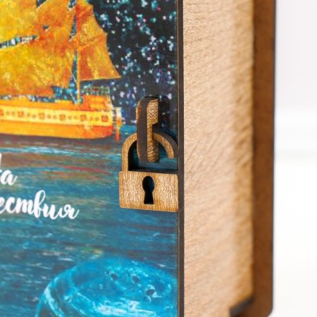 Pig a case-book "Ship" 14x14 cm-3