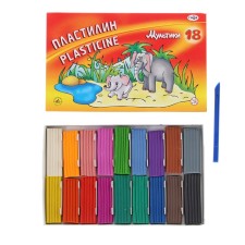 Plasticine 18 colors 360 g, 