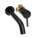 Zein ZF-014 sink mixer, hidden installation, cartridge ceramics 35 mm, brass, black