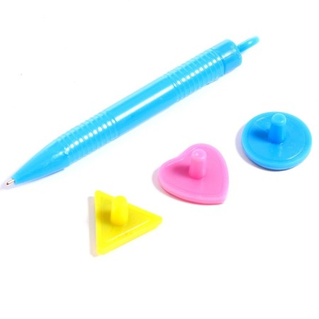 Magnetic board with colored crumbs, 3 stamps included, MIX color-9