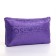 Cosmetic bag with zipper, purple color