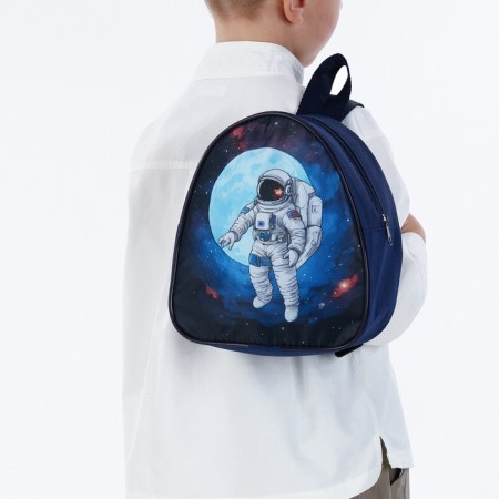 Children's backpack on a zipper, "chosen", blue color-7