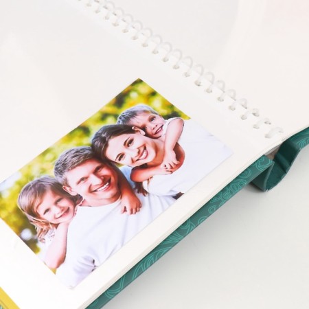 Photo album on 20 magnetic sheets 23x28 cm, int. spiral "Bloom" orchids-5