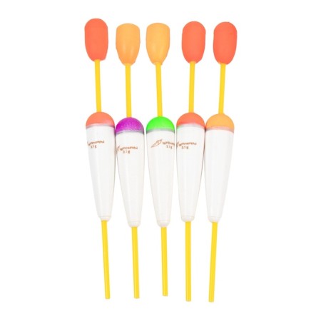 Flot of Yaman "cone" through with a boss, polystyrene, 3.1 g, color mixt. 5 pcs.