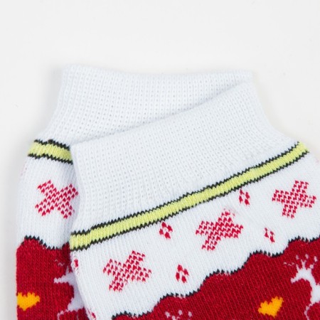 Women's terry socks "Norway", white color, size 23-25-2