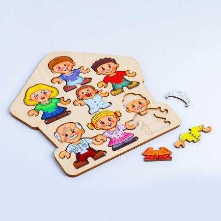Puzzle designer “Collect the character. Family"-1