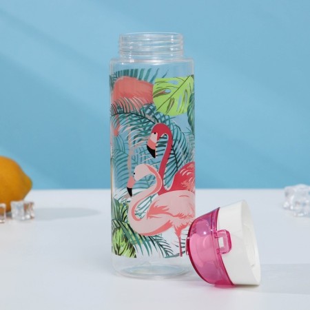 Water bottle “Flamingo”, 750 ml, pink color-2