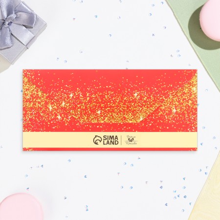 Money envelope "On this wonderful wedding day!" Golden Heart, 16x8 cm-2