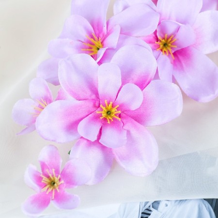 Artificial flowers "Amezialla orchid" 65 cm, lilac-1