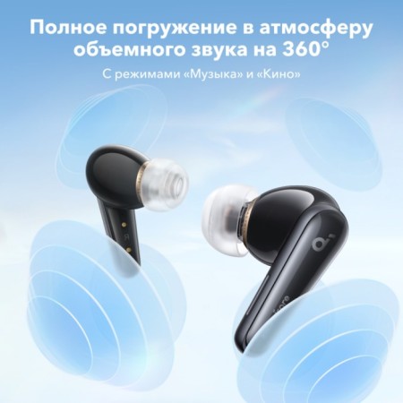 Wireless headphones Anker Soundcore Liberty 4, vacuum, equalizer, BT5.3, 500 mACH, black-2