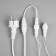 Garland "fringe" 6 × 0.7 m, IP44, UMS, white thread, 120 LED, white glow, flicker, 220 V