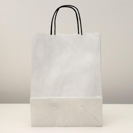 Crafts, white, 25 x 11 x 32 cm, black handle-1