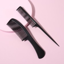 Combination of combs, 2 items, black color