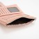 Women's wallet on the button, pink color
