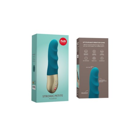 Pulsator-Mini Fun Factory Stronic Petite, silicone, sea wave, 17 cm-9