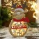 Decoration New Year's light "Deer in a scarf and wish" 16.5x30 cm