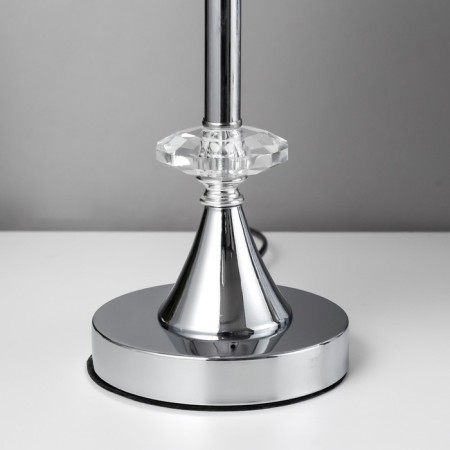 Table lamp "ALOR" 1x40W E27 Chrome /gray 21x21x36 cm Risalux-4