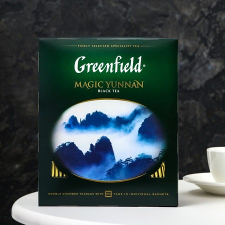Tea Greenfield Medzhik Yunnan (2GX100P) Packed black.-1