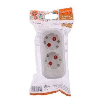 Rosperture block TDM "People" 2p+h, 2 nests, 16 a, 250 V, white, SQ1806-0414-2