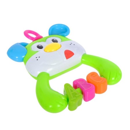 Rattle "dog", color mix, crush me