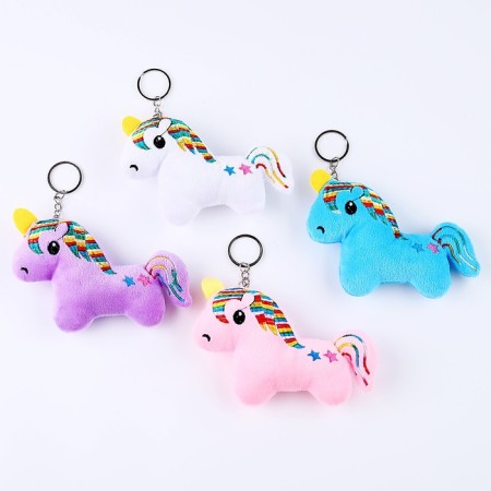 Soft toy "Unicorn" on a key fob, 12 cm, color mix-2