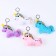 Soft toy "Unicorn" on a key fob, 12 cm, color mix