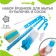 A set of brushes for the care of children's bottles, 5 objects, color mix