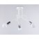 Lamp ceiling in the style of Ambrella Light, Loft, TR80414, 3HE27, white, chrome