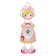 Children's wall clock "Girl", discrete move, 16 x 42 cm