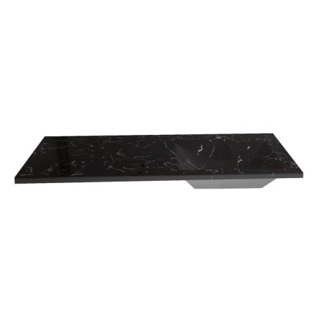 Sink over the Uperwood washing machine Marsal 120 cm, right, black marble-1