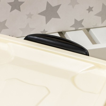 Storage container with a street cafe lid, 35 l, 50.5 × 31.5 × 28 cm, on wheels, ivory color-4