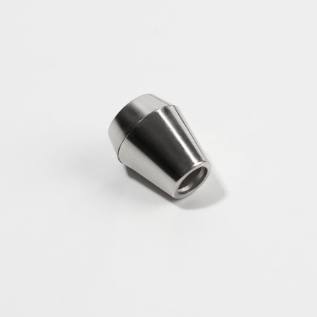 Tip for a cord, d = 4 mm, 13 × 10 mm, 100 pcs, silver color-2