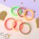 Hair elastic band "Mahrushka strip" (set 6 pcs) brightness, mix