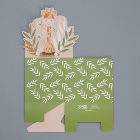 Boxes for mini bouquets "Girafics", 12 × 20 × 10 cm-4