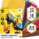 Color paper, A4, 18 sheets, 10 colors, non -unilateral, on paper, 48 g/m², transformers