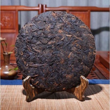 Chinese sustained tea "Shu puer. Meengfi Shucha", 357 g, 2019, damn it-1