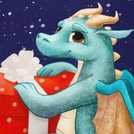 Set in the bag Ethel "Festive Dragon": a towel 40x73 cm, baking molds - 3 sh-3