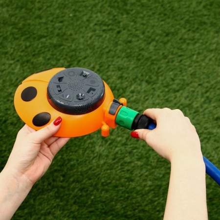The multifunctional spray, 8 modes, under connector, plastic, “ladybug”, Greengo-14